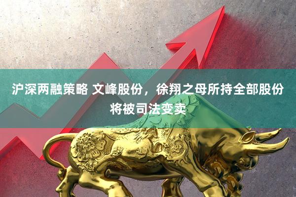 沪深两融策略 文峰股份，徐翔之母所持全部股份将被司法变卖